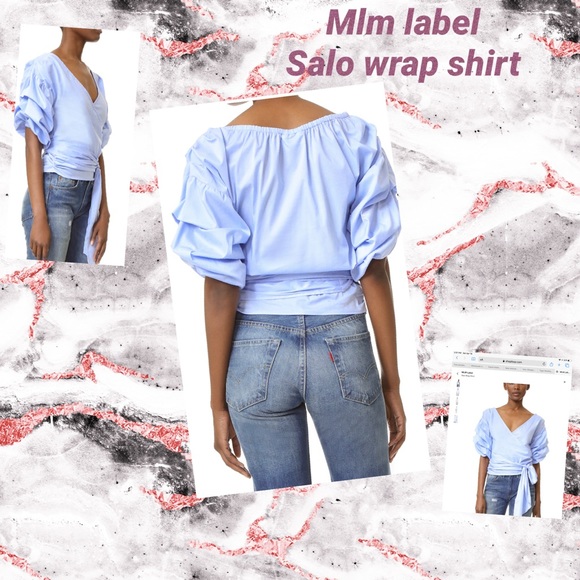EUC MLM Label salo wrap shirt - Picture 2 of 6